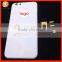 white back cover for iphone 6 rear cover housing with gold logo ,very luxury