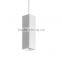 GU10 40W Rectangular body Indoor gypsum/plaster made Led Hanging lamp/Pendant Lights