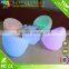 RGB color changing led lounge furniture /Led sofa/sectional sofa
