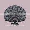 Black noble elegant antique lace princess silk composite bamboo fan