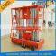 Man lift telescopic lift tables hydraulic aluminium lift