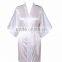 Cheap Short Bridesmaid Purple Satin Kimono Bath Robes in Bulk