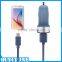 Hot 2016 Fast Delivery Portable Mini Car Charger With 8 Pin Cable For Iphone Wholesaler from China