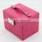 Luxury handmade paperboard leather cosmestic bag/case supplier