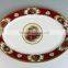 ceramic dinner plate, porcelain food divider plate, food divider plate