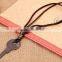 Rock Mens Retro big Alloy key Pendant Leather Necklace jewelry key Leather Necklace