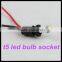 Universal Car T5 Auto Led Socket, T5 LED Adapter Holder T5 Wedge Bulb Socket T5 Led Bulb Socket