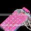 With PU chain Perfume Bottle Eiffel diamond case cover for iphone 5"