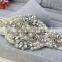 Elegant design wedding accessory rhinestone bridal sash with diamonds wholesale WA002