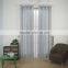 2016 new arrival curved shape 100% Polyester Linen Like Jacquard Window Curtain fabric