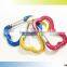 Taiwan Manufacturer Made Customized Aluminum Anodizing with SS 304 Spring Engraved Logo Snap Hook