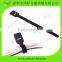 Self-Gripping Black Hook and Loop Fastener Cord Wrap