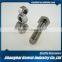 For Low-Temperature Service M14 1/2 Class10.9 anti-theft butterfly bolt and nut sizes