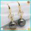 2016 Latest cute girls bowknot mother pearl earrings