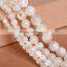 4-14mm white mother of pearl shell/nacre round beads