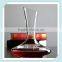 2016 new design gold rim decoration wine decanter home use glass wine decanter for sale