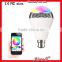 multifunction app led bulb with bluetooth speaker for mobile phone