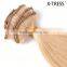 untouched remy Light Blonde color cambonian human hair clip-in human hair extensionS