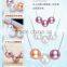 Modern pearl necklace design 8mm round multi-color round pearl necklace