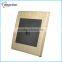new design brushed golden electric switch and socket 250V