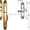 2016 American golden plated double sided door handle LC1209-1 RG for indian market
