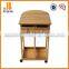 rubber wood dining serving cart fruit and vegetables shelve