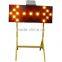 LED flashing solar traffic arrow board for road work