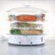 keep warm plastic electric food steamer steam cooker