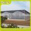 modern plastic film greenhouse with steel skeleton and hot drip galvanized bolt for vegetable and flower grow for hot sale