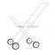Rolling Laundry Cart Tubular Metal Frame Heavyweight White Bag Wheels Home NEW