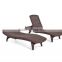 All-weather Adjustable Outdoor Patio Rattan Sun Lounger/Chaise Lounge