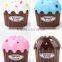 Wholesale Stock Small Order Ice Cream Plastic Tissues Storage Box Napkin Holder