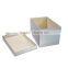 Household Set Of 3 Rectangular Faux Leahter Storage Box With Lid