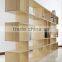 Nice attractive design bamboo bookshelf with magazine holder