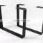 Online sales Furniture leg type antique cast iron metal table base black U legs