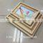 Natural pine wood photo frame