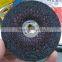 4"(100x4x16mm) Depressed Center Resin Bonded Reinforced Grinding Wheel For Metal