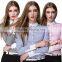 made to measure slim fit cotton dress shirt for elegant business lady