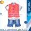 jeans suit wholesale and jeans cloth denim kids pant suit