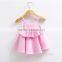 Beautiful design wholesale sleeveless girl clothing baby girl top