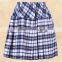 Wholesales Short Design Schools Uniform Skirts Blue Plaid School Girl Skirt