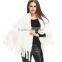 Europe and the United States autumn and winter new hand-woven imitation rabbit fur tassel triangular bride fitted fur shawl