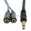 Brand New 3.5mm Male to 2 Female Audio Splitter Adapter Cable