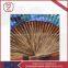 Personalized Luxury Palm Bamboo and Silk Handheld Fan Black Fan