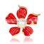 Alloy Five Petals Flower Shaped Inlay Pearl Charming Brooch