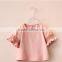 short sleeve children cotton t shirts cute pink color t-shirt for Kid