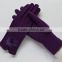 Factory Price Winter Wool Gloves With Rabbit Fur Pompoms Ball Accessory