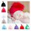 2017 new fashion children's fashion hair ball knot sharp angle cap new born baby hat