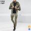 Guangzhou factory drawstring hood top design blank fitted tracksuit