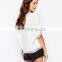 2015 Latest Arrival Summer New Trendy Women Crochet V Front V Back Shell Fashion WomenTop